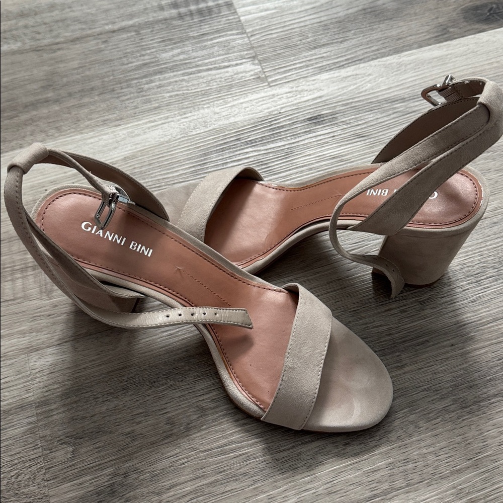 Gianni Bini Taupe Strappy Sandals